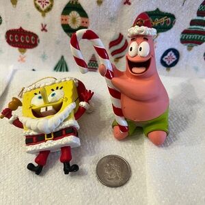 SpongeBob and Patrick Christmas Ornaments